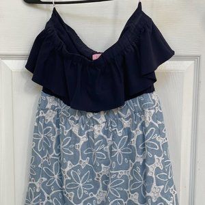 Lilly Pulitzer Athens Blue Sand Dollar Dress
